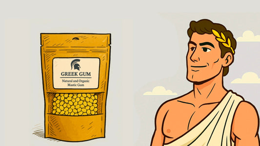 Mastic gum jawline